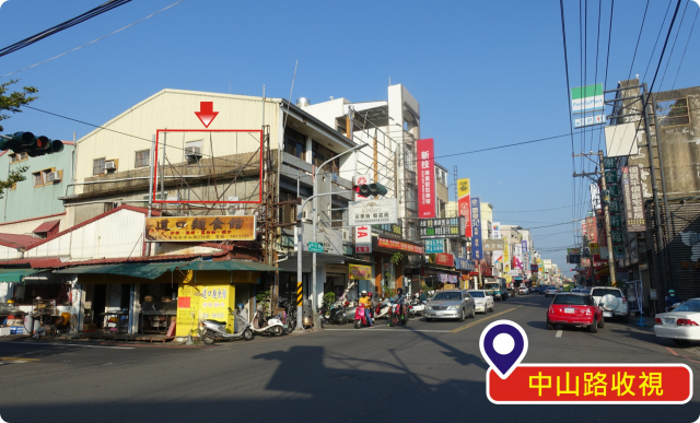 N-0863-善化區中山路與和平路交叉口、往善化車站方向收視